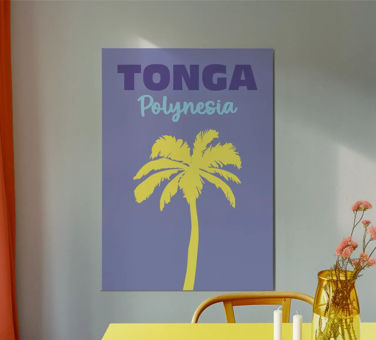 Tonga, Polynesia poster by Colorful Homes