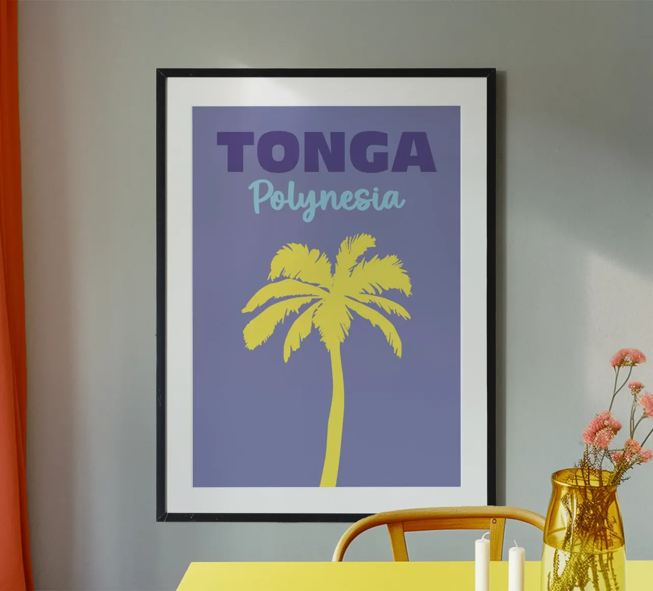 Tonga, Polynesia poster by Colorful Homes