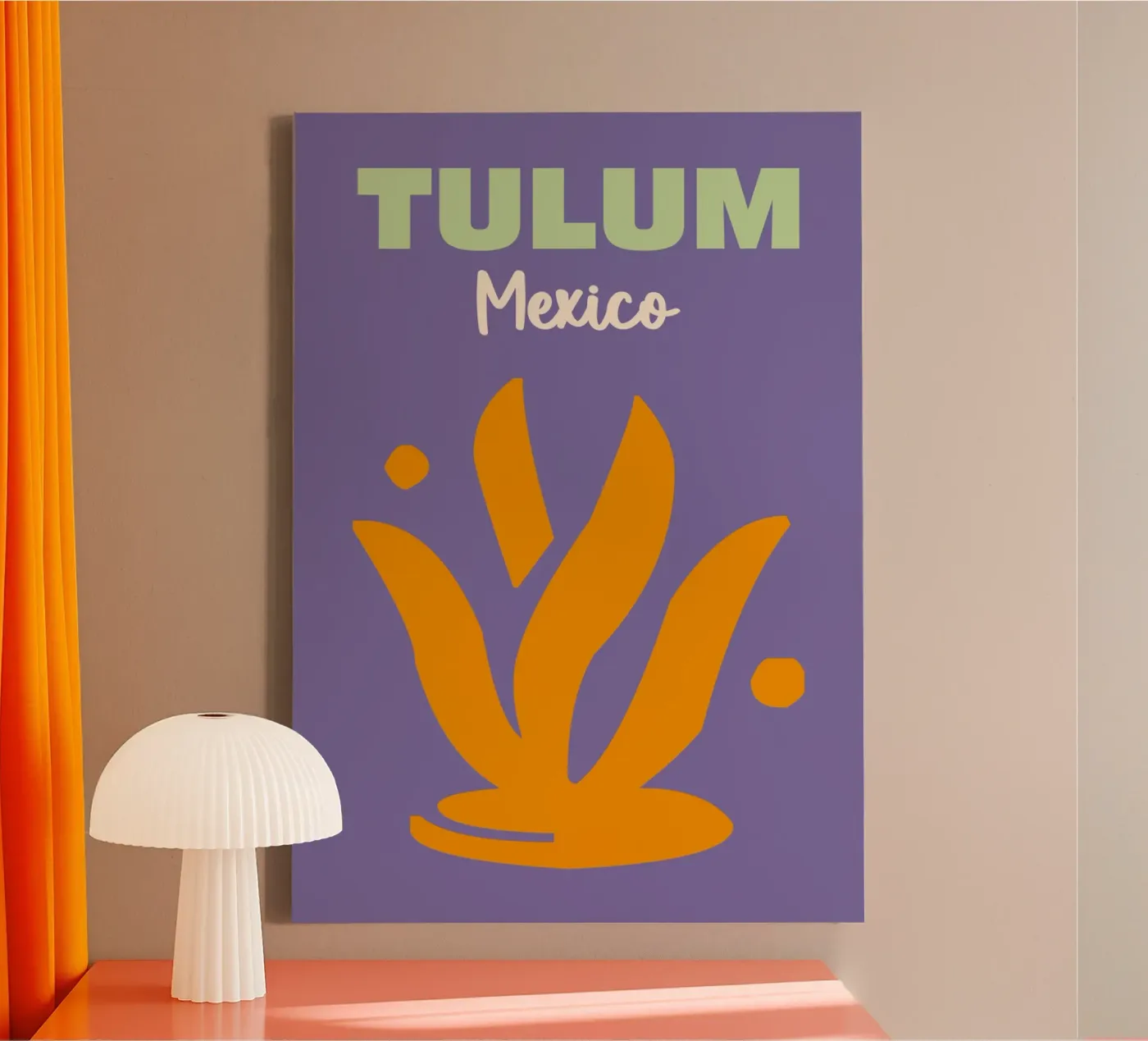 Tulum, Mexico canvas by Colorful Homes