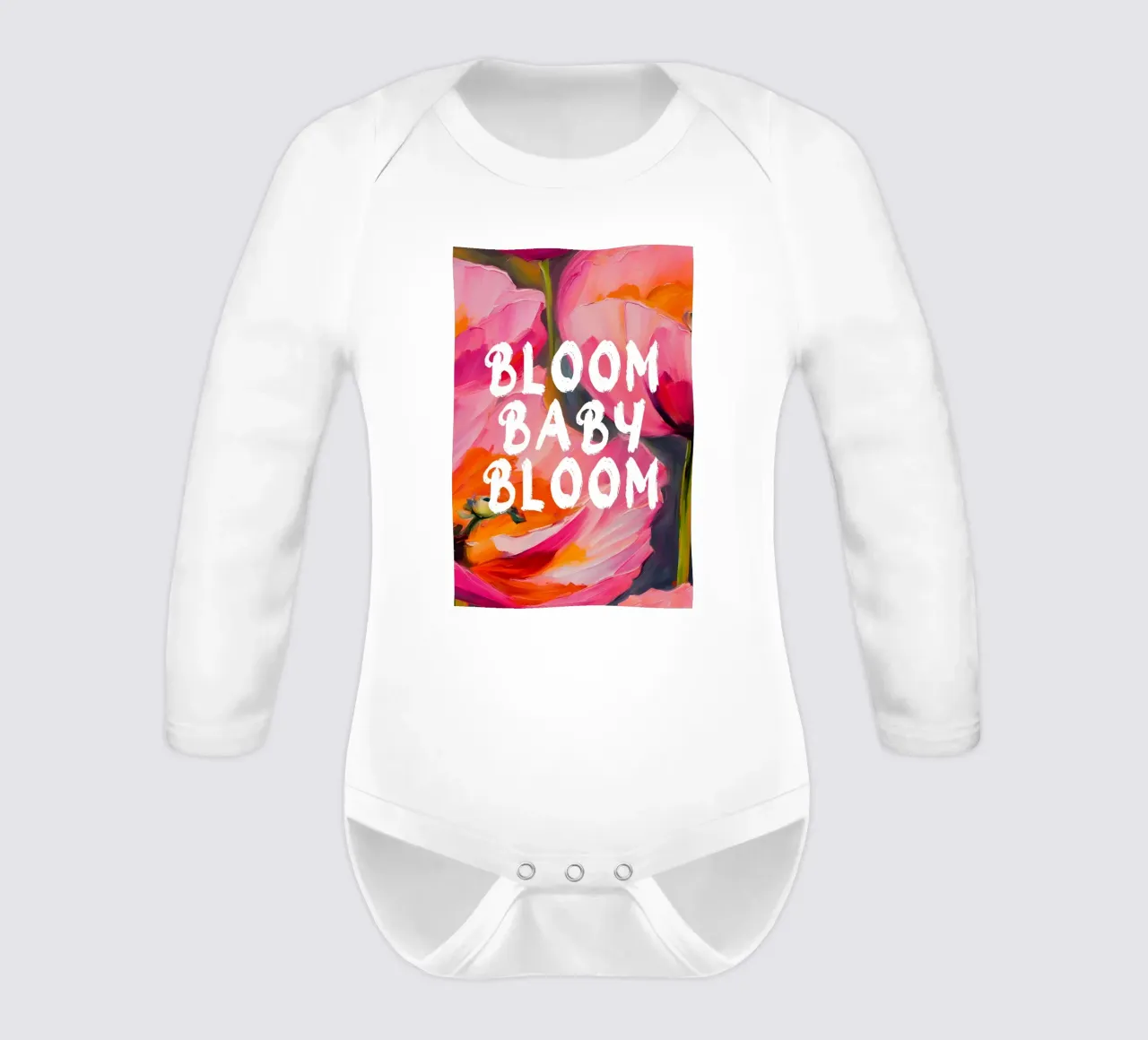 Bloom Baby Bloom long-sleeve baby romper by Ohkimiko