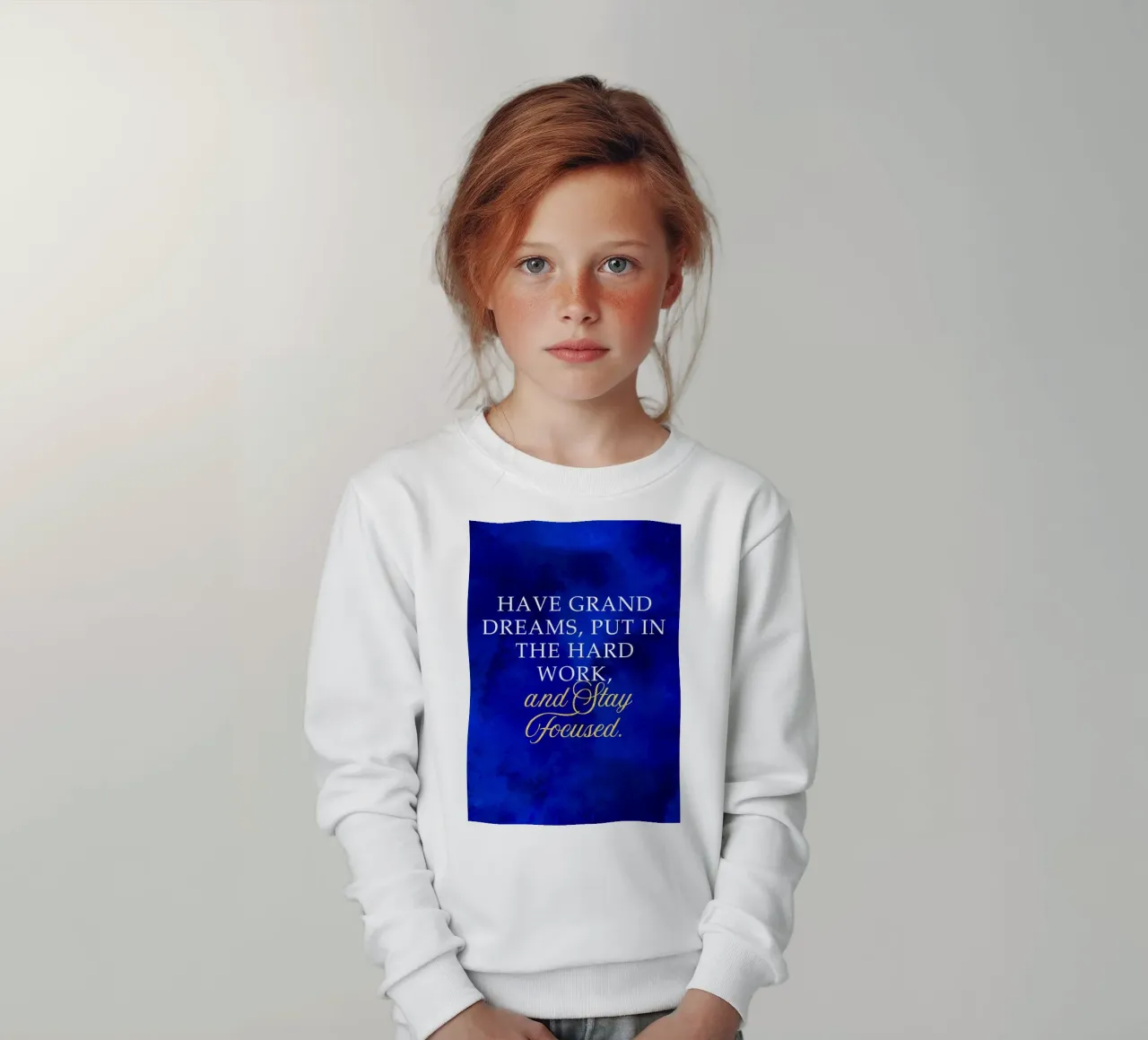 Un mantra de motivation pour la réussite sweat enfant de Artistic-shop