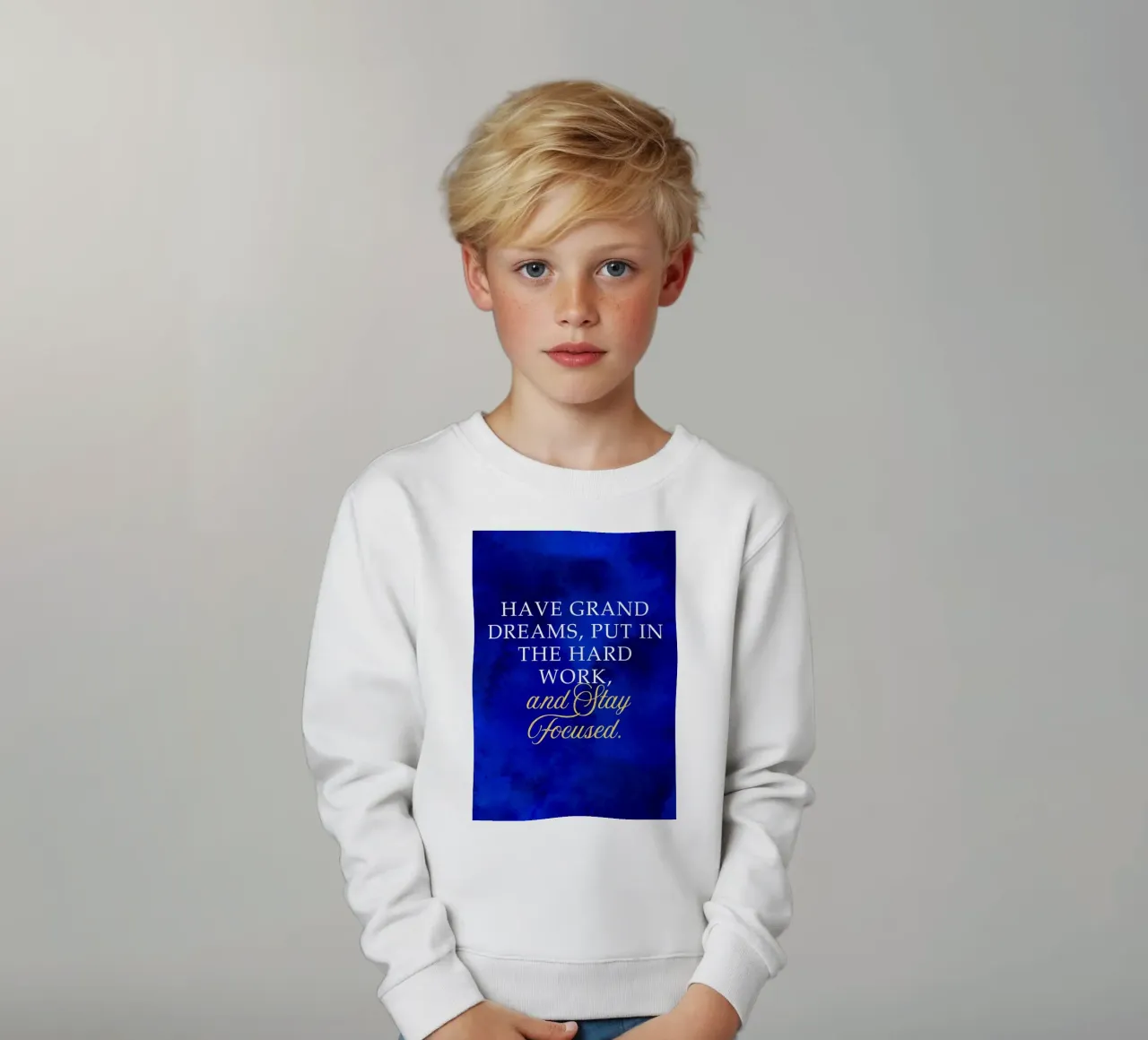 Un mantra de motivation pour la réussite sweat enfant de Artistic-shop
