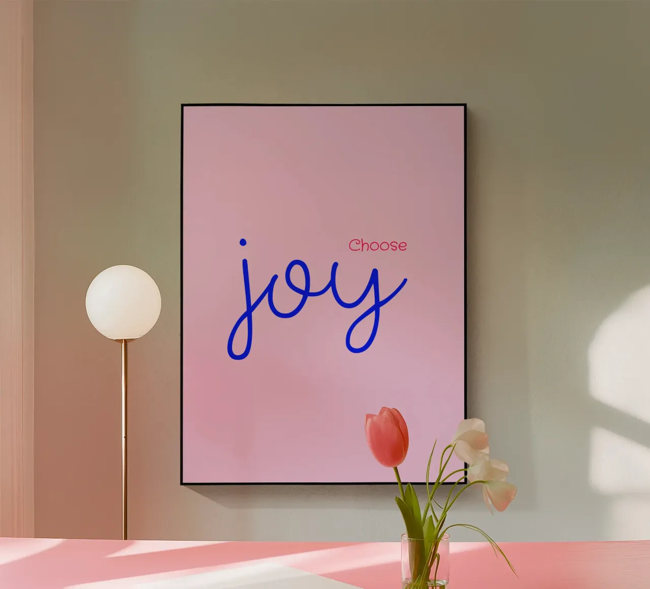 Choose joy plexiglass da PaperLine Art