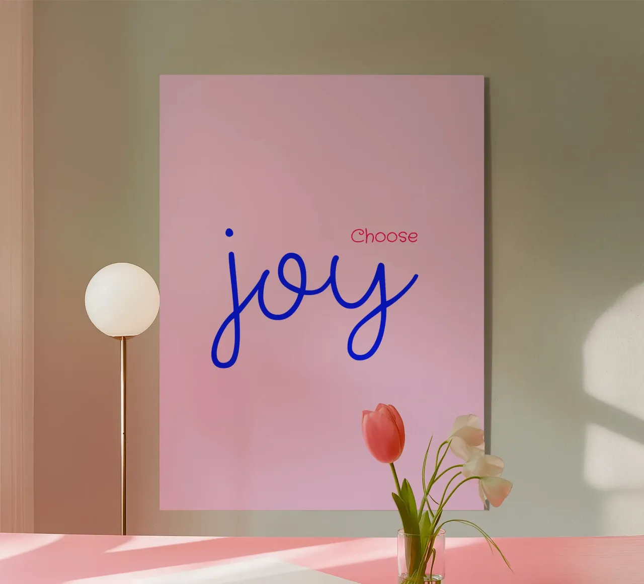 Choose joy plexiglass da PaperLine Art