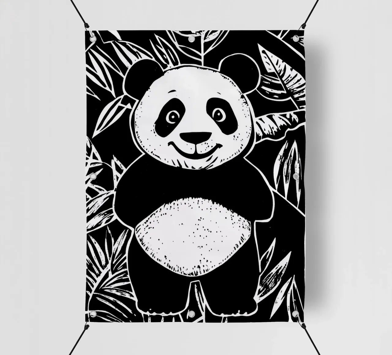 Panda Design per bambini telo in pvc da Autofocus