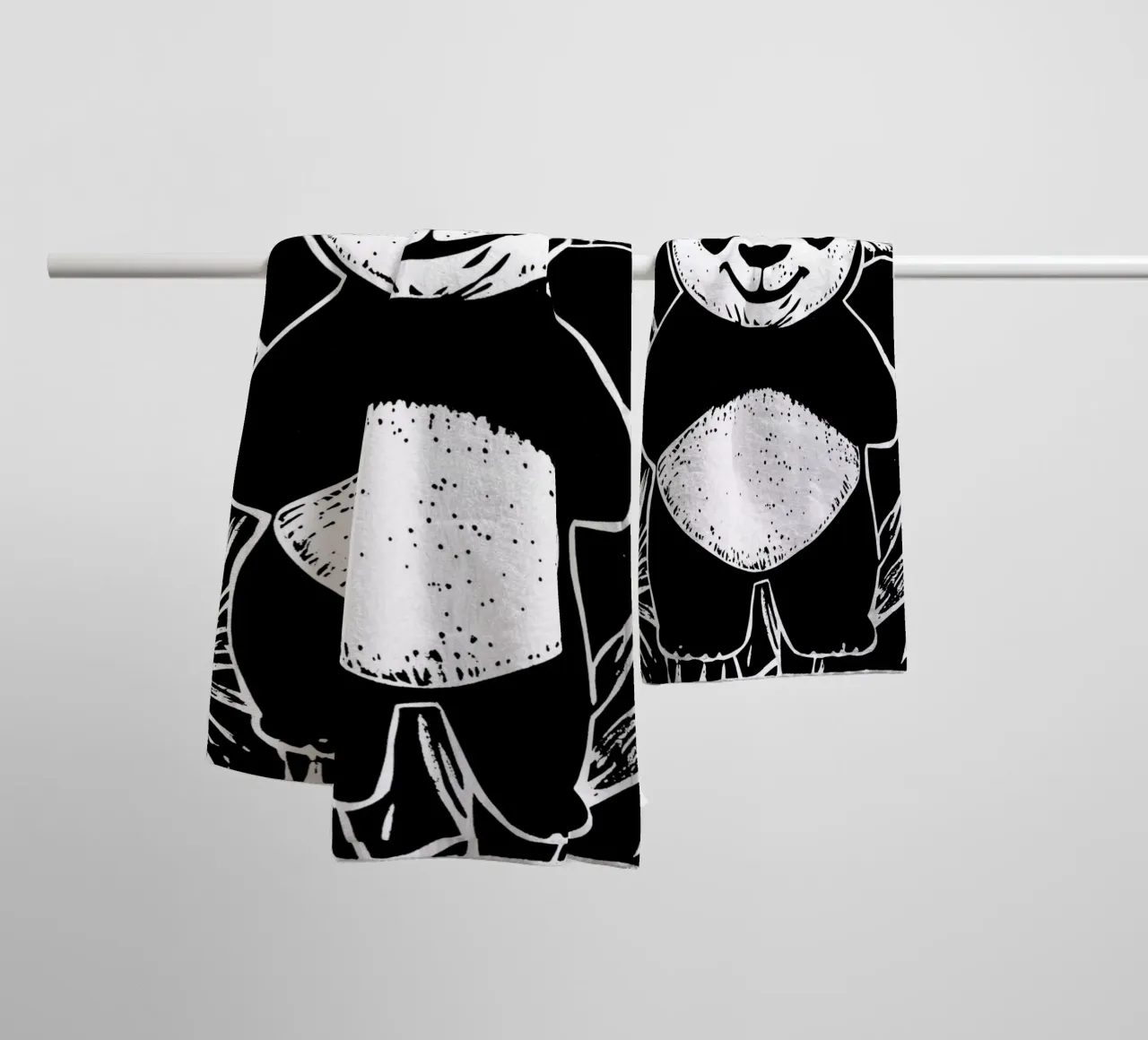 Panda Design per bambini asciugamano da bagno da Autofocus