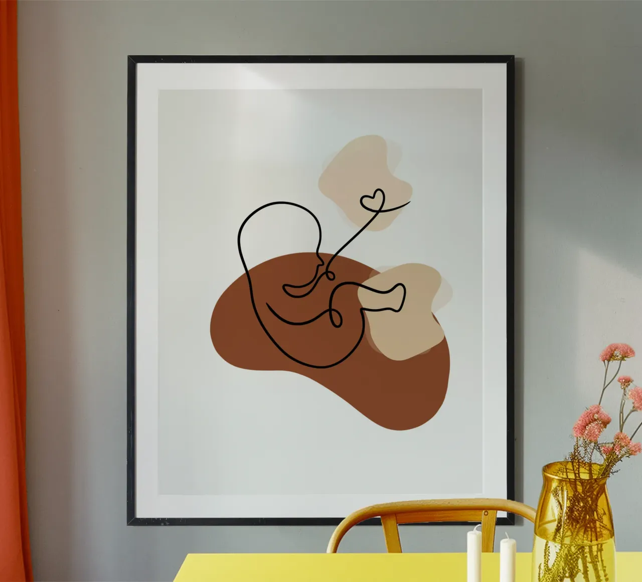 Bambino minimalista poster con telaio in legno da YSV MINIMALIST