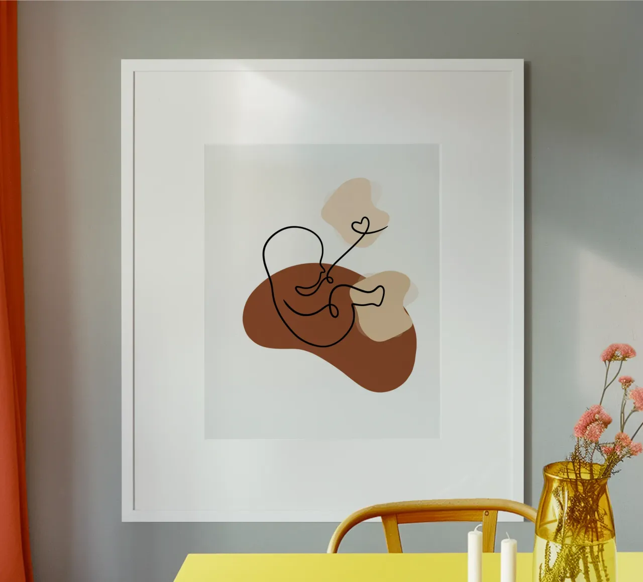 Bambino minimalista poster con telaio in legno da YSV MINIMALIST
