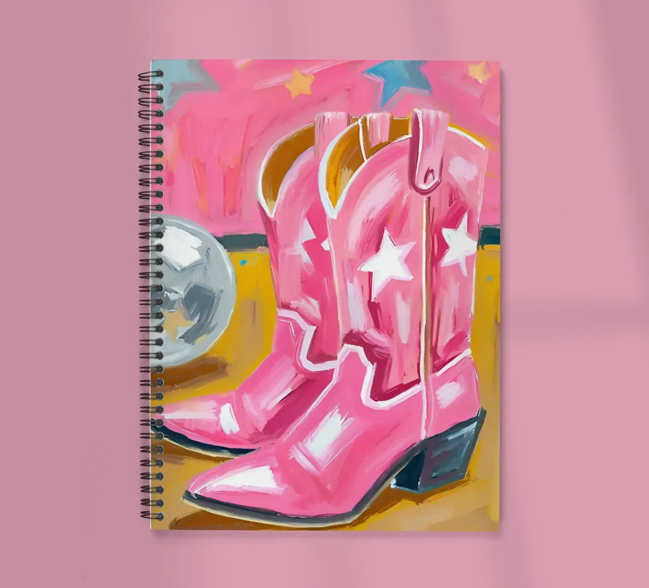 Disco Boots spiral notebook by Ohkimiko