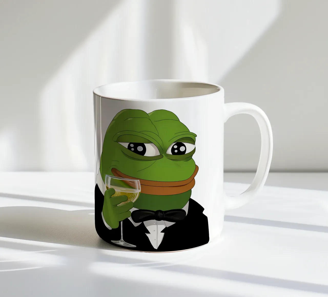 Pepe Frog Cheers Meme Art tazza in ceramica da Lootprint