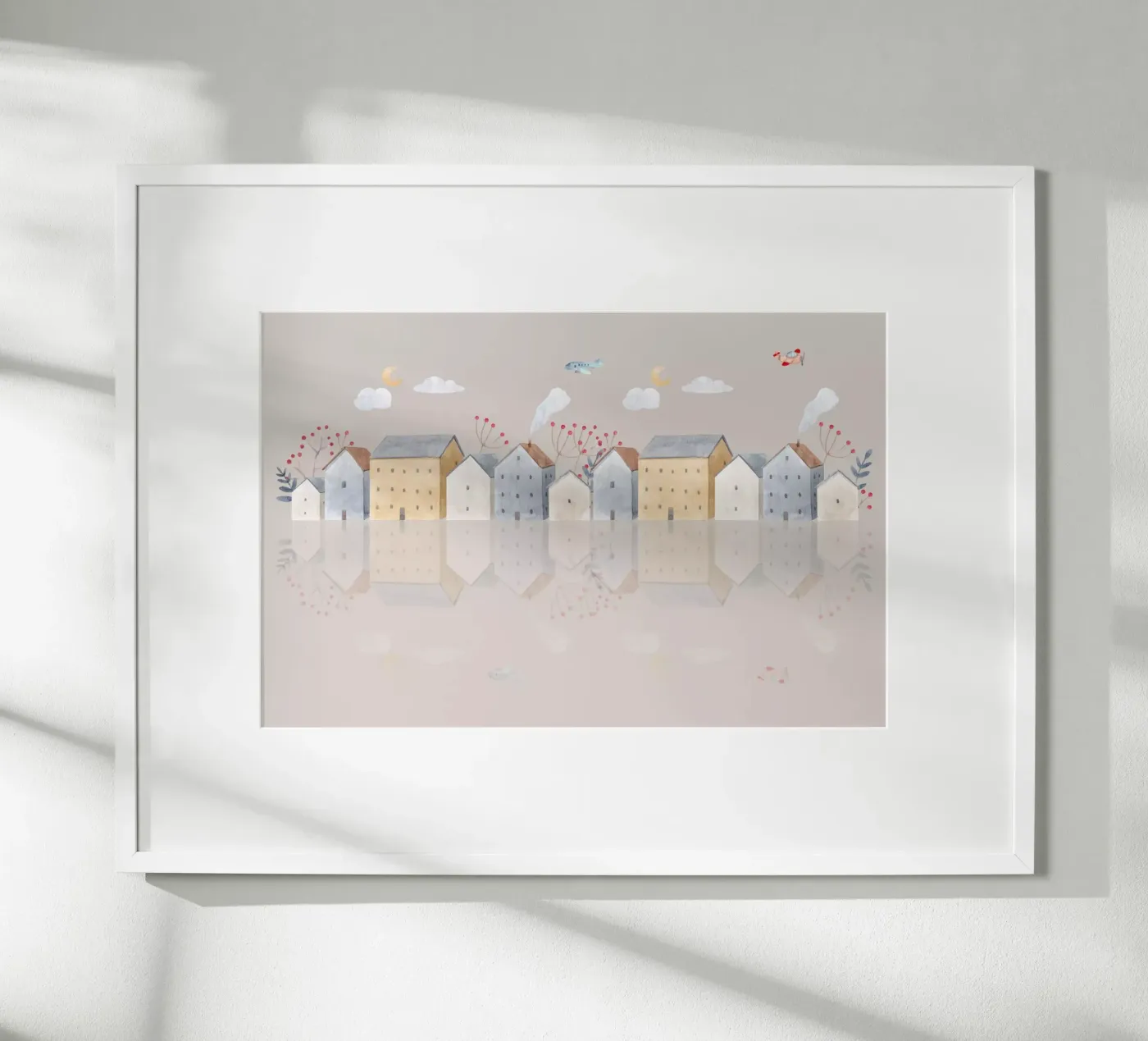 Tiny Town Dreamscape poster by Doodle Dreams Art