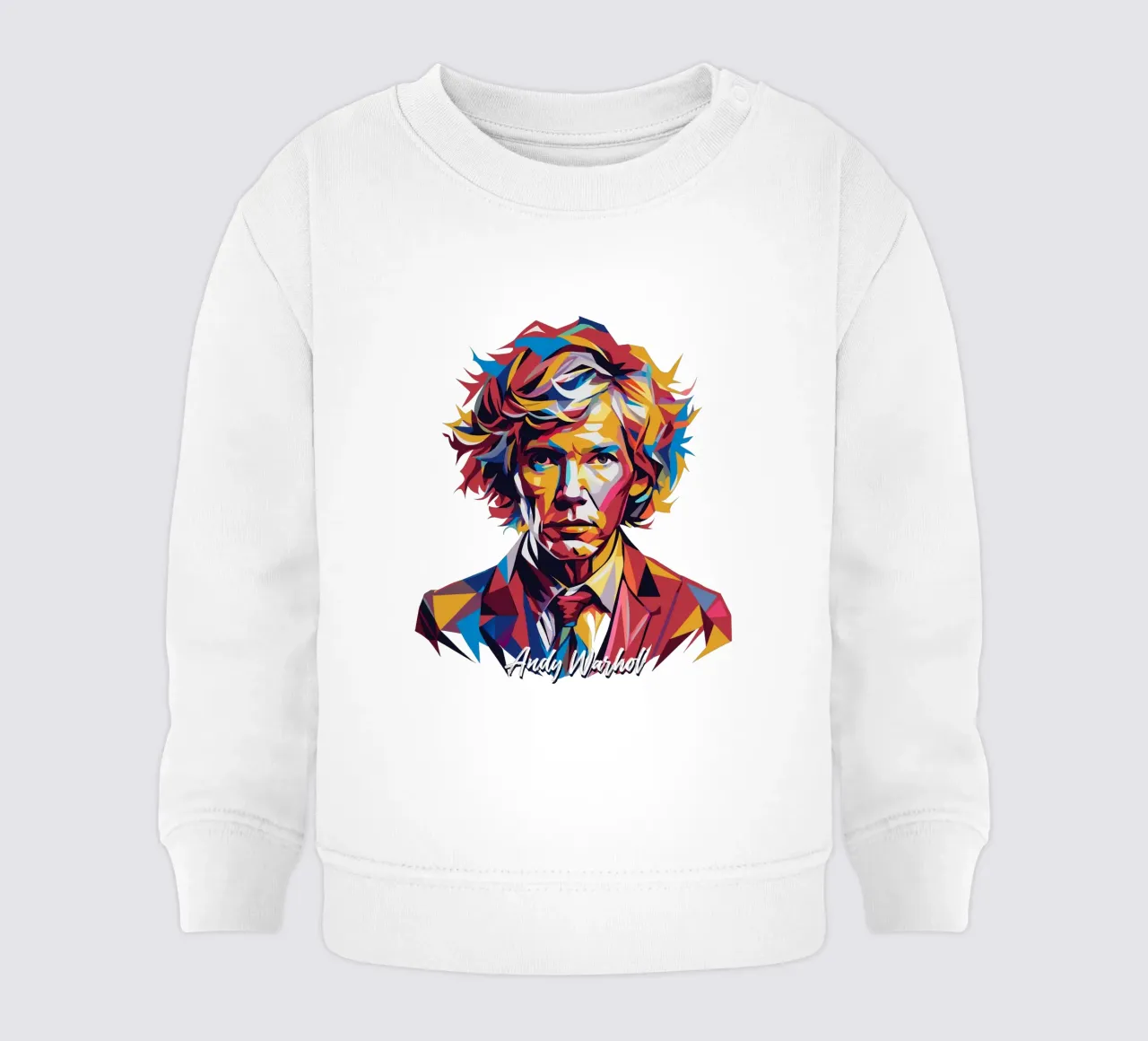 Andy Warhol WPAP Por Art felpa neonato da vectorartnesia