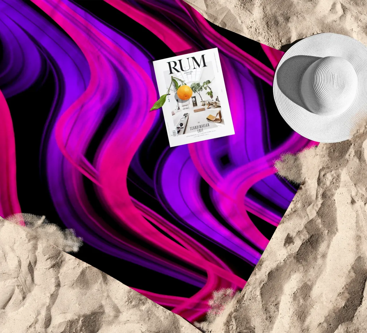 Wavy lines telo mare da Atteloi Art