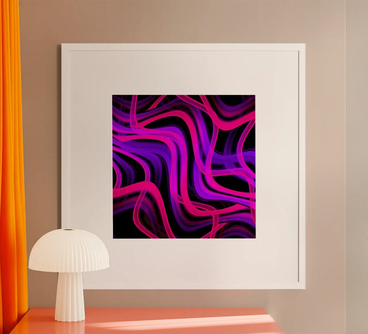 Wavy lines poster da Atteloi Art