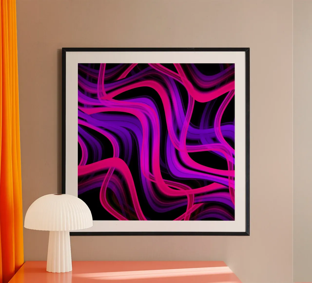 Linee ondulate poster da Atteloi Art