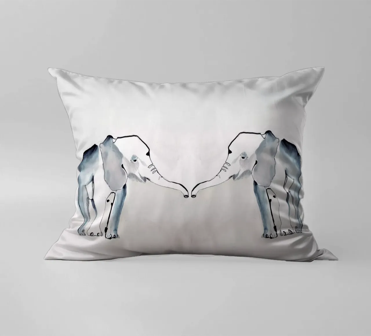 Gemelli elefanti cuscino da Petit Boom Prints