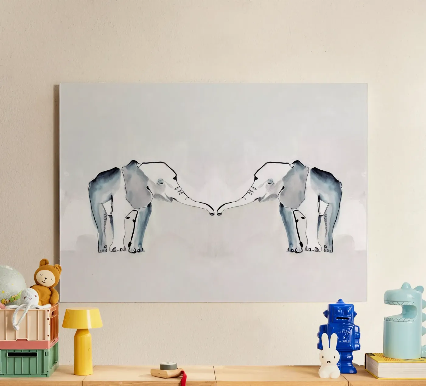 Elephant Twins plexiglass da Petit Boom Prints