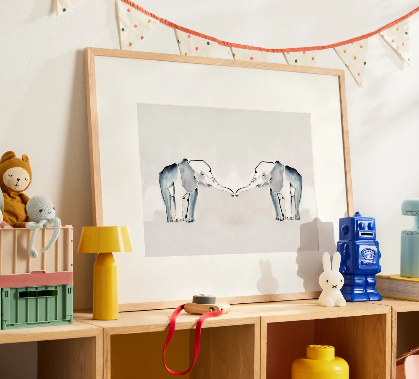 Gemelli elefanti poster da Petit Boom Prints