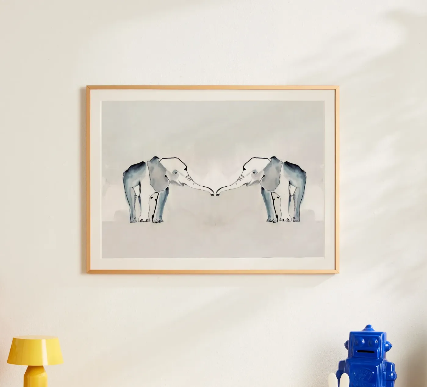 Gemelli elefanti poster da Petit Boom Prints