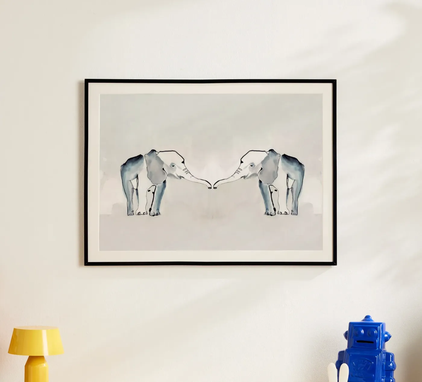 Gemelli elefanti poster da Petit Boom Prints