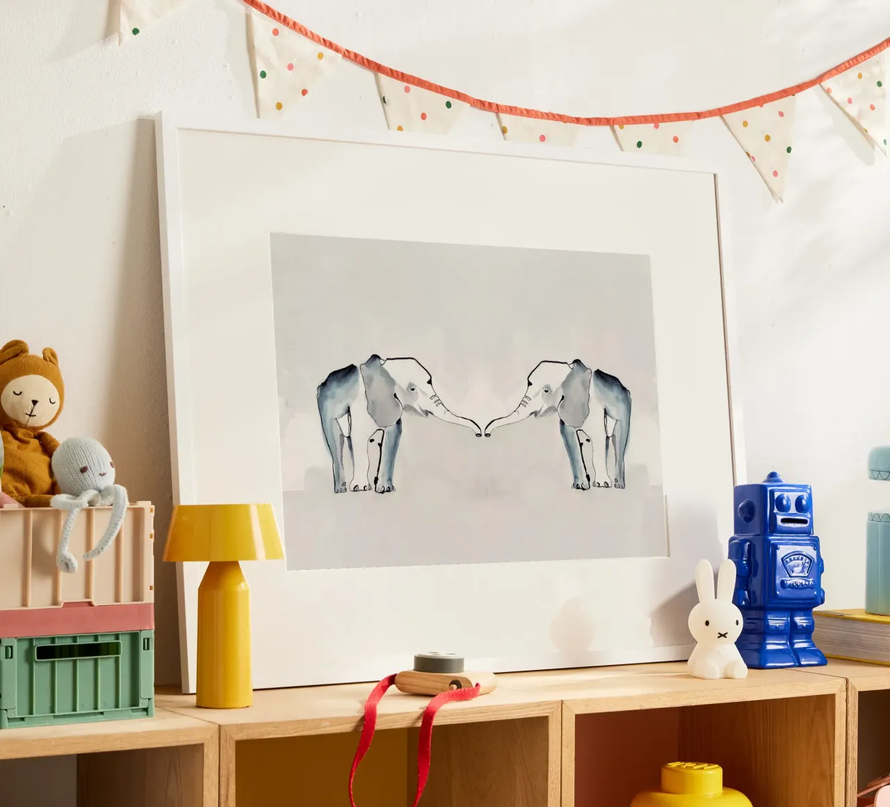 Gemelli elefanti poster da Petit Boom Prints