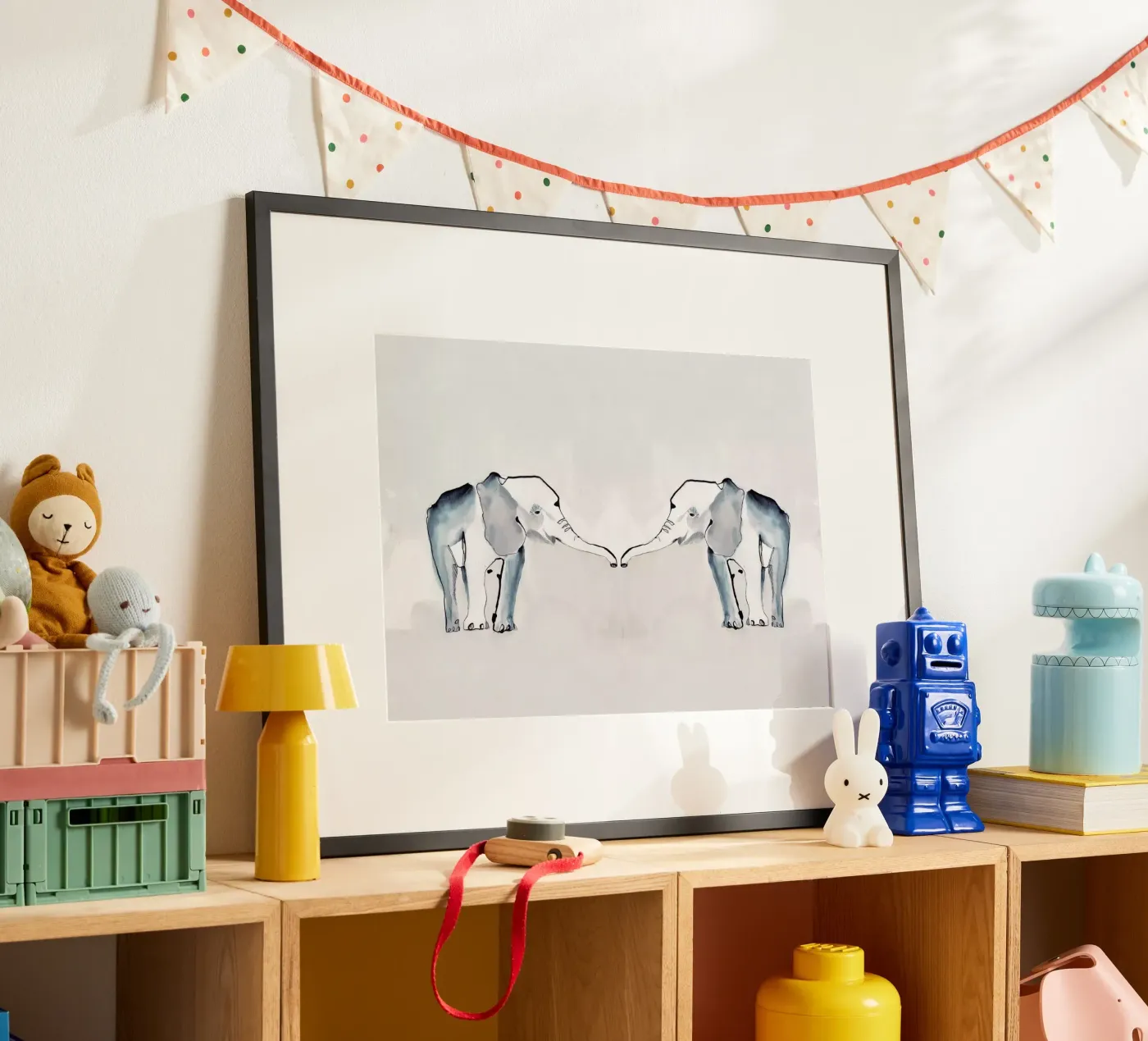 Gemelli elefanti poster da Petit Boom Prints