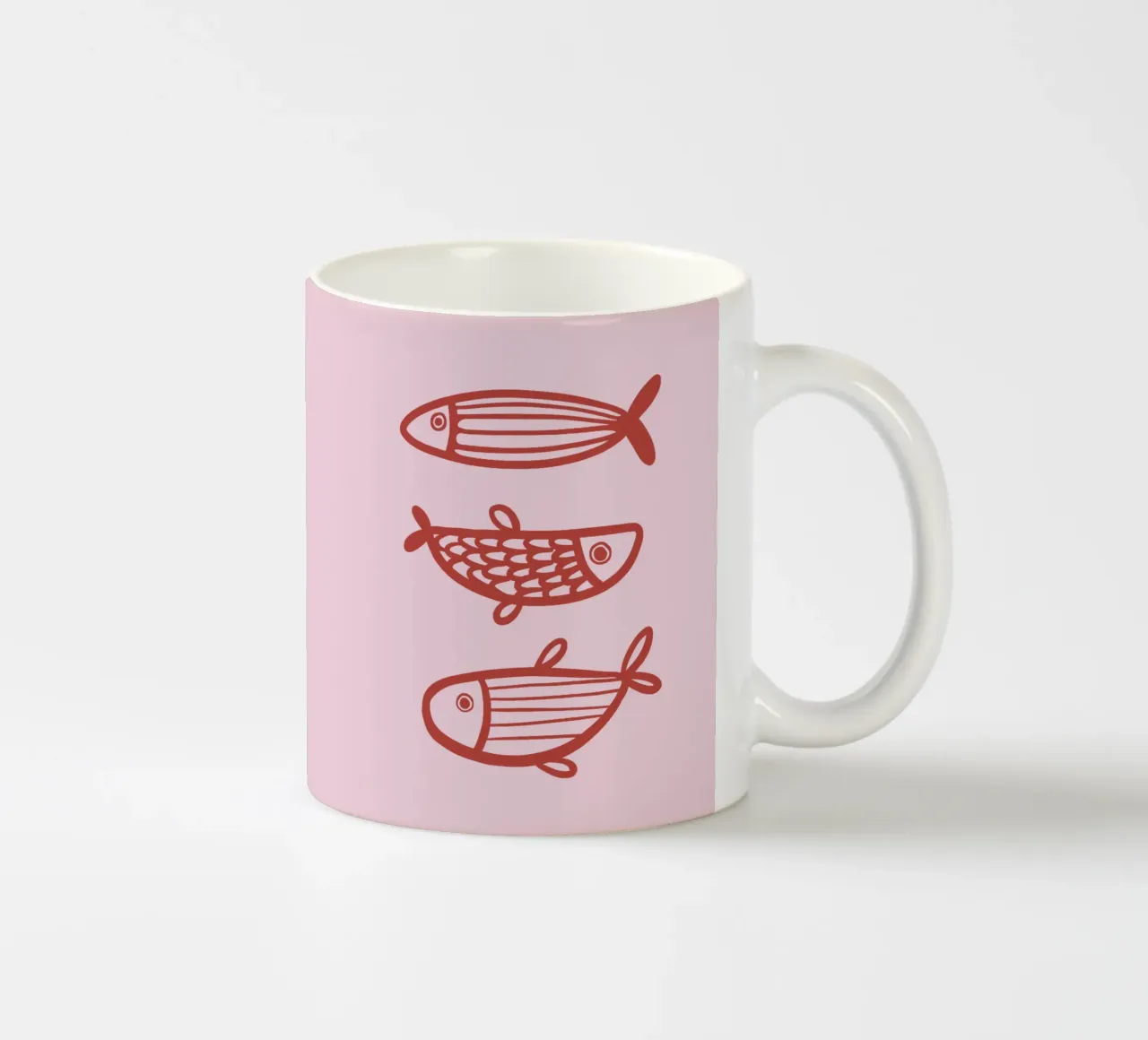 Fish ceramic mug by we line studio - art