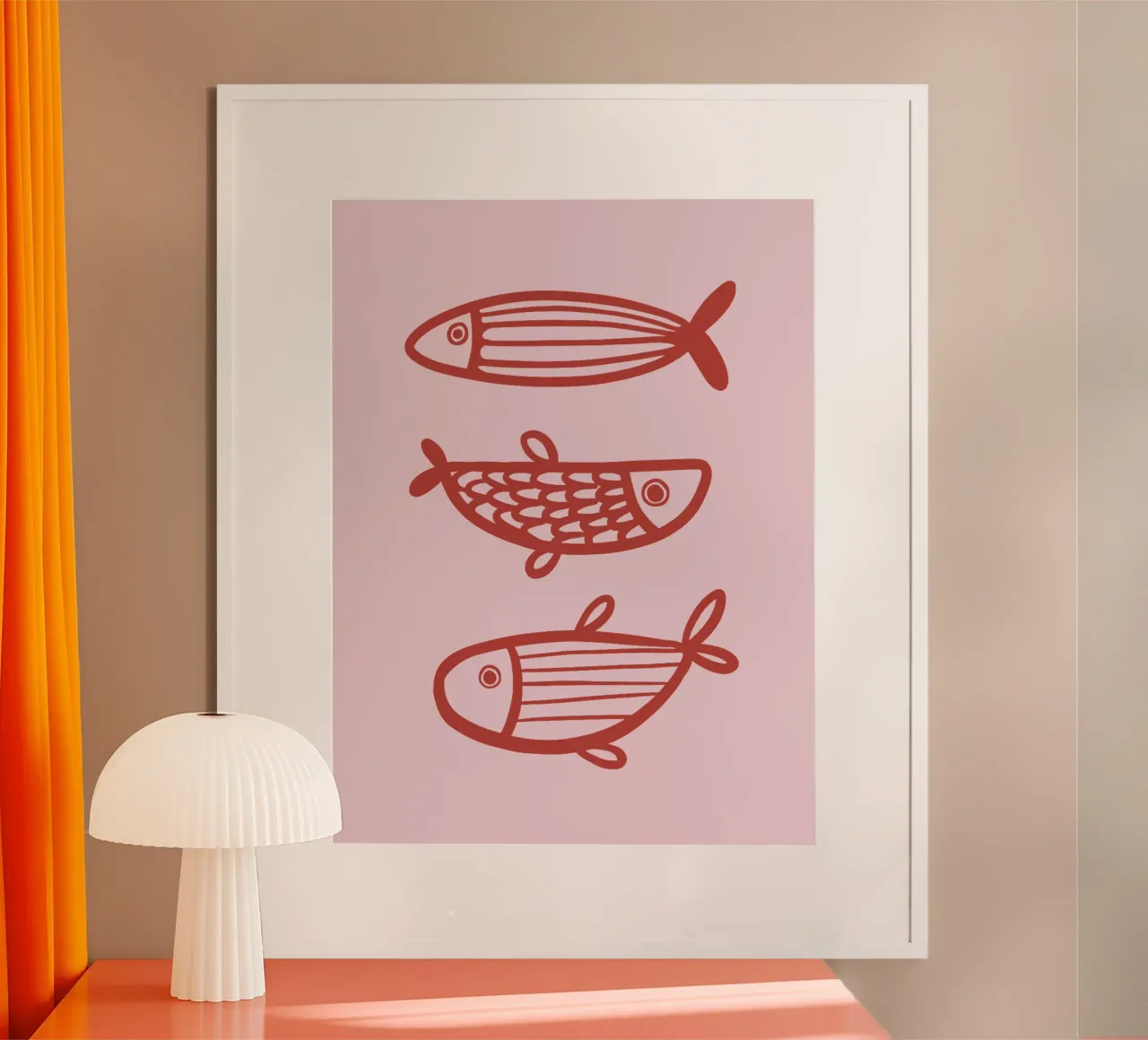 Fish poster van we line studio - art