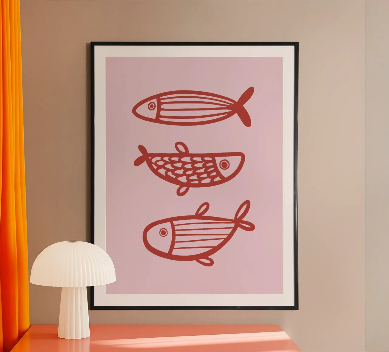 Fish poster van we line studio - art