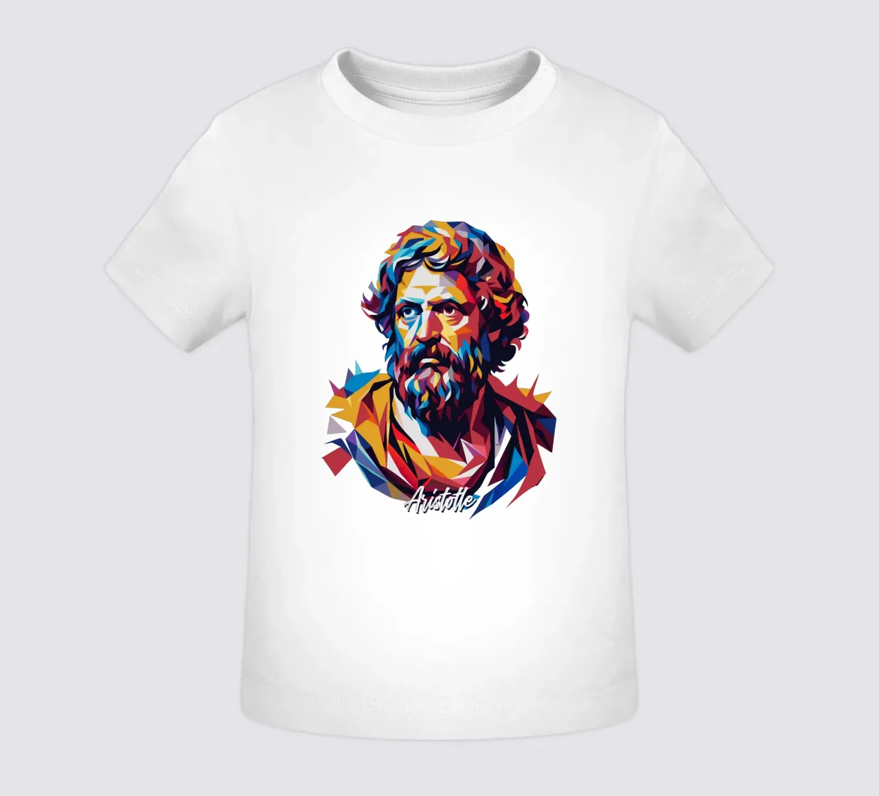 Aristotle WPAP Pop ARt maglietta neonato da vectorartnesia