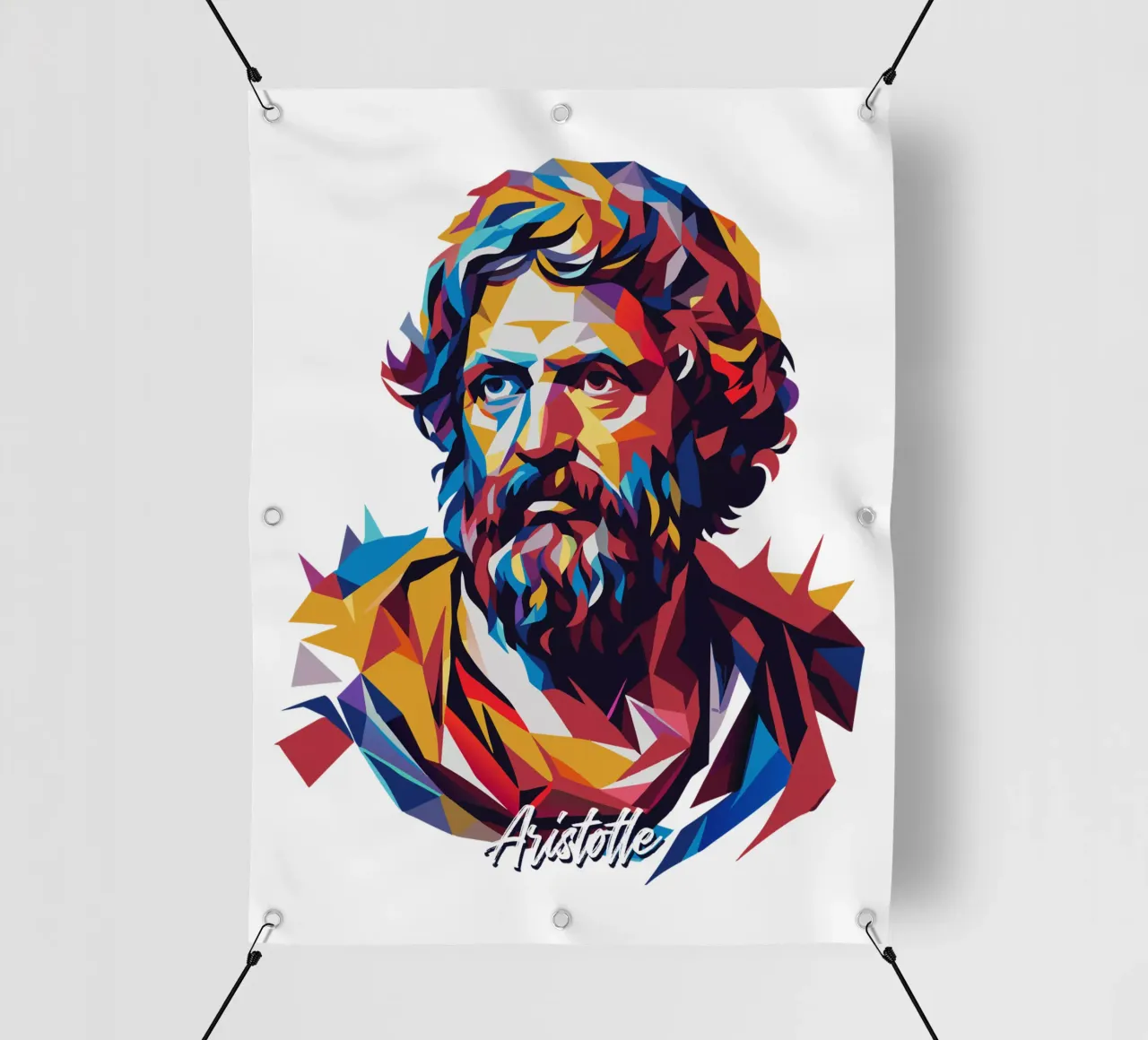 Aristotle WPAP Pop ARt telo in pvc da vectorartnesia