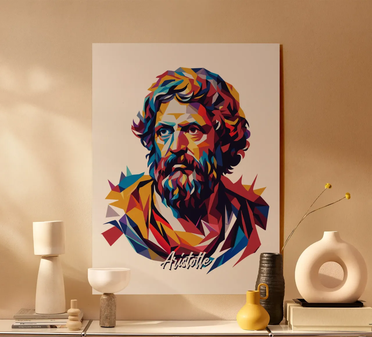 Aristotle WPAP Pop ARt metacrilato de vectorartnesia