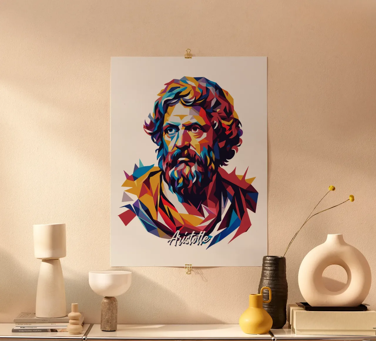 Aristotle WPAP Pop ARt carta hahnemühle da vectorartnesia