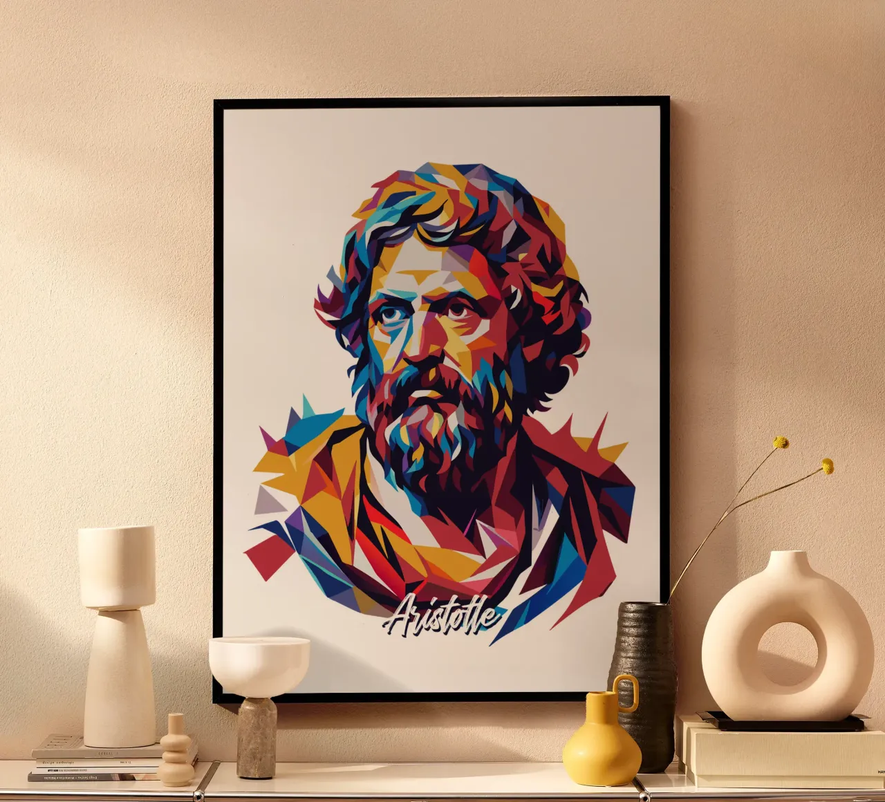 Aristotle WPAP Pop ARt hahnemühle de vectorartnesia