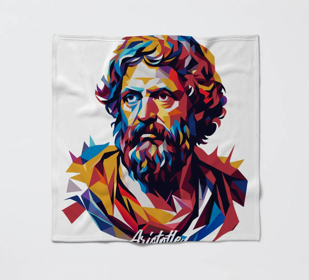 Aristotle WPAP Pop ARt coperta in pile da vectorartnesia