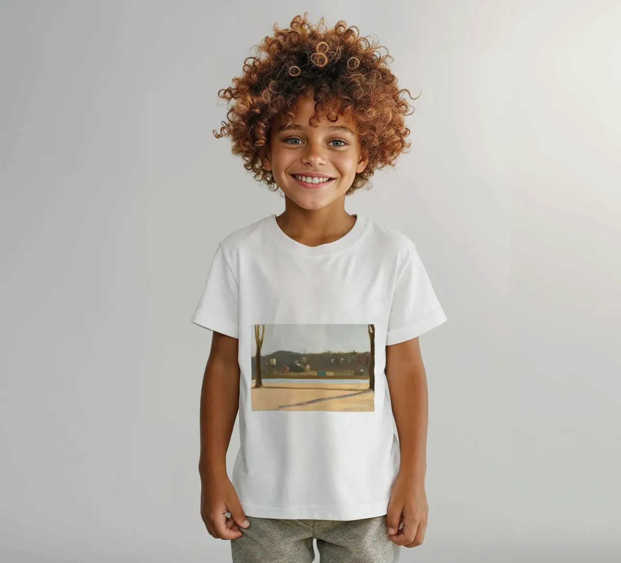Edward Hopper - Fiume e edificio (1907) t-shirt bambini da Edward Hopper Classics