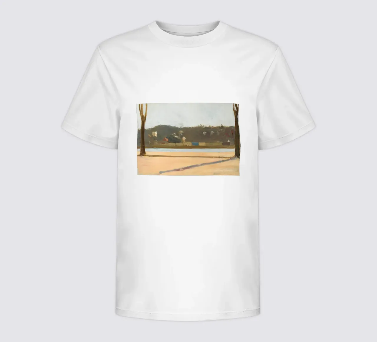Edward Hopper - Fiume e edificio (1907) t-shirt bambini da Edward Hopper Classics