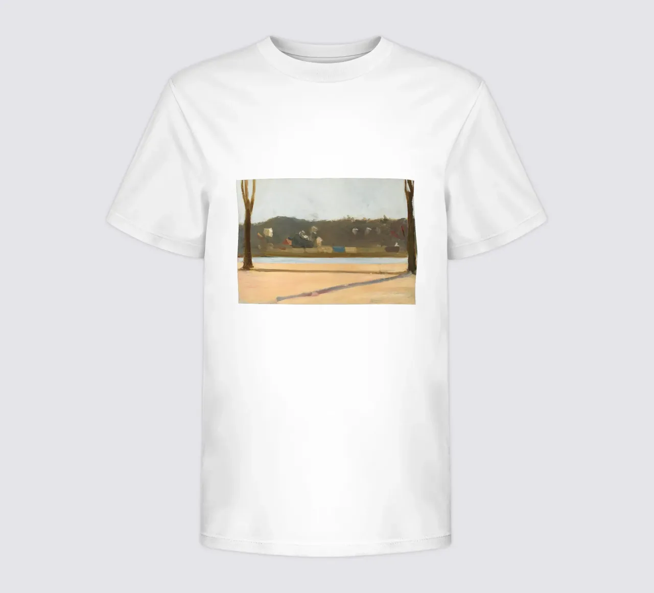 Edward Hopper - Fiume e edificio (1907) t-shirt bambini da Edward Hopper Classics