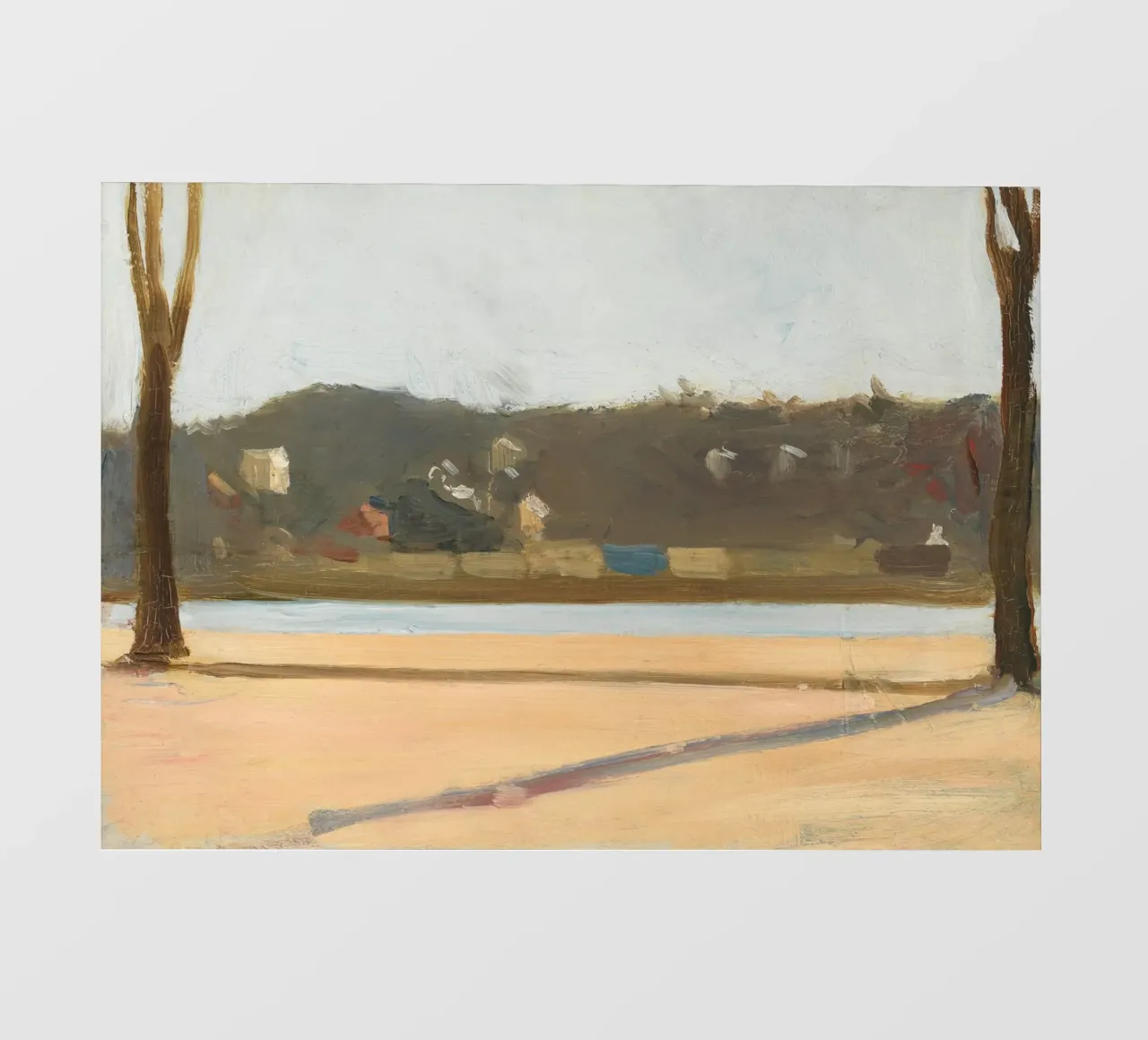 Edward Hopper - Fiume e edificio (1907) pellicola backlit da Edward Hopper Classics