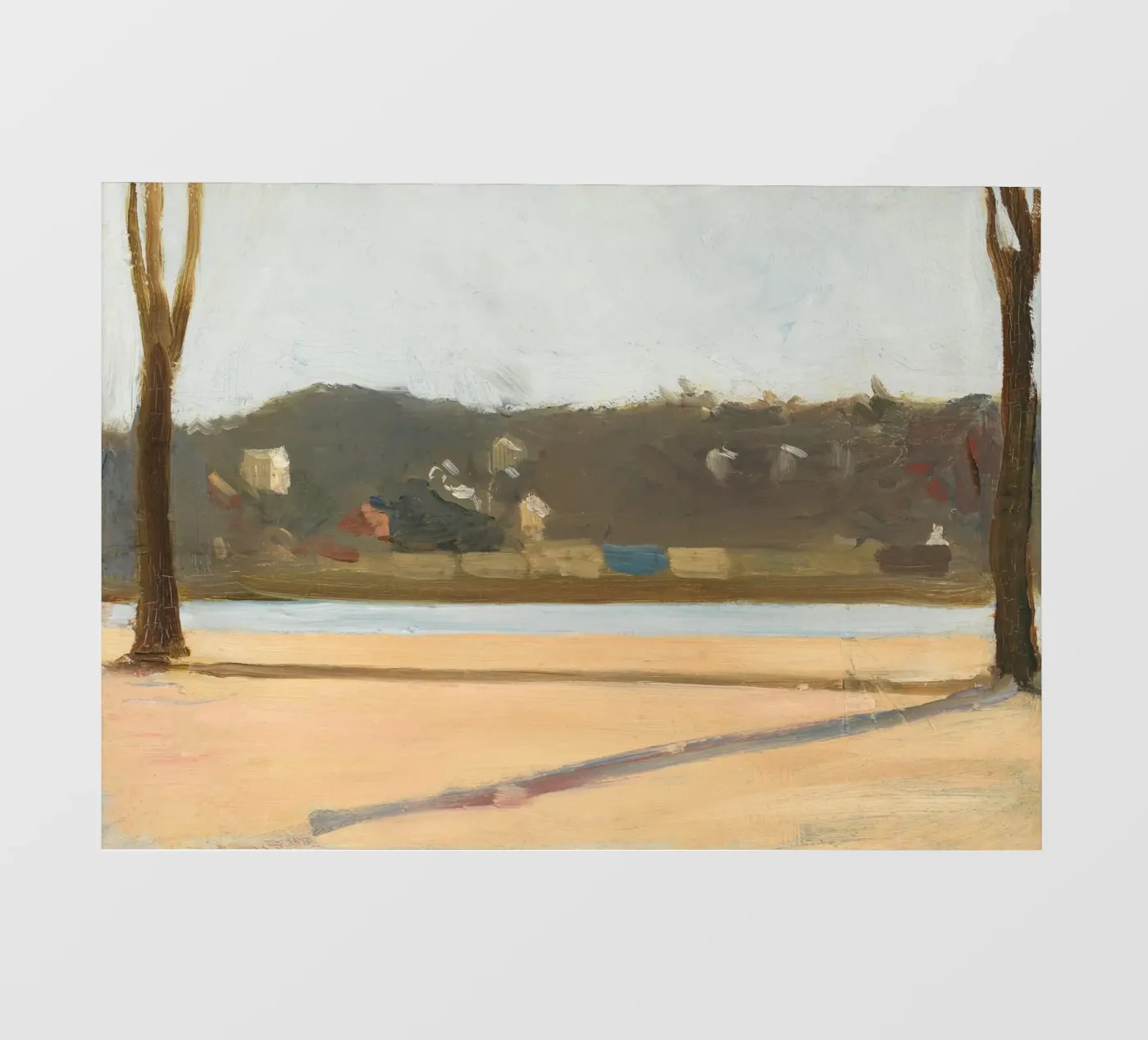 Edward Hopper - Fiume e edificio (1907) telo in pvc da Edward Hopper Classics