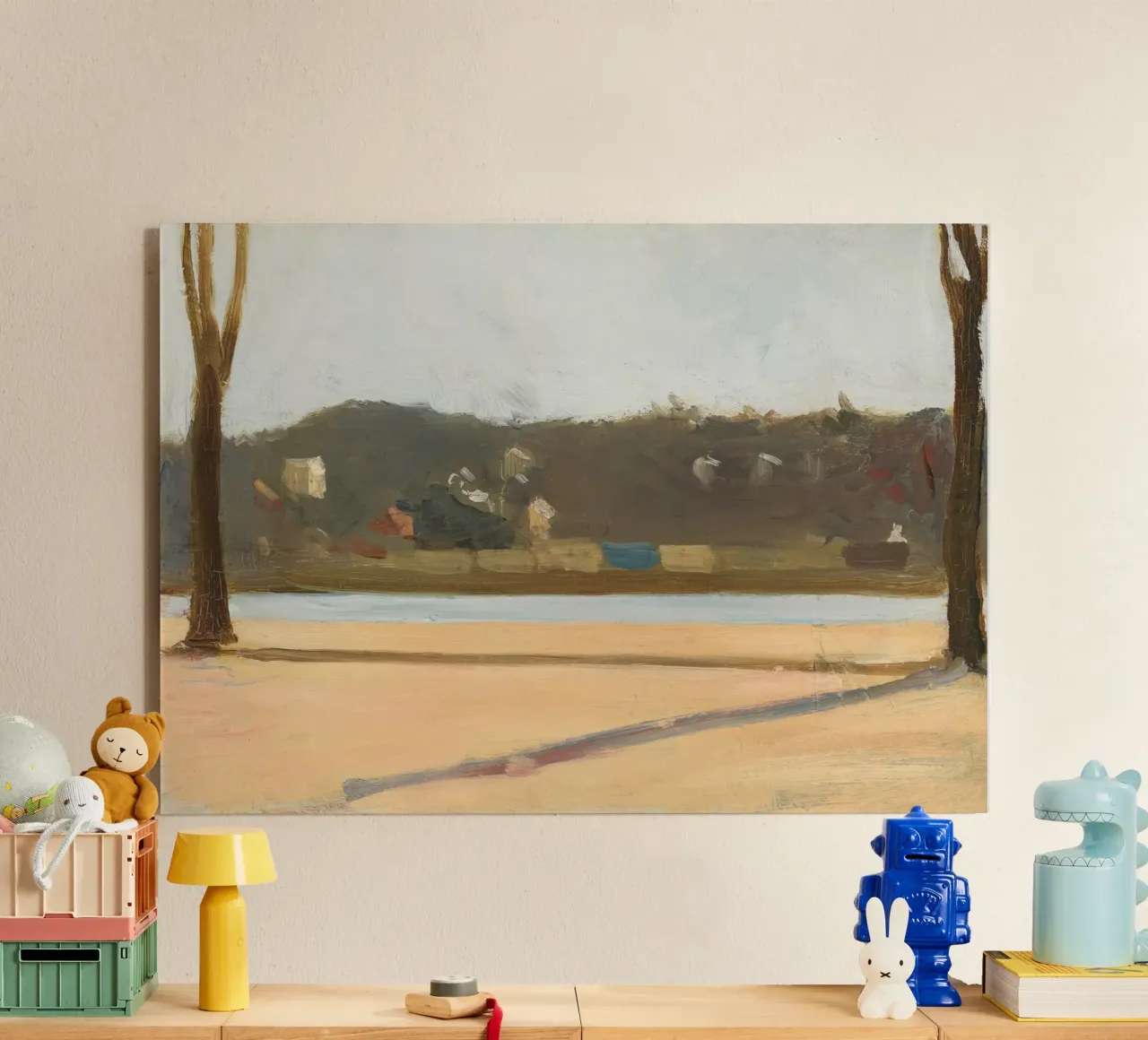 Edward Hopper - Fiume e edificio (1907) plexiglass da Edward Hopper Classics