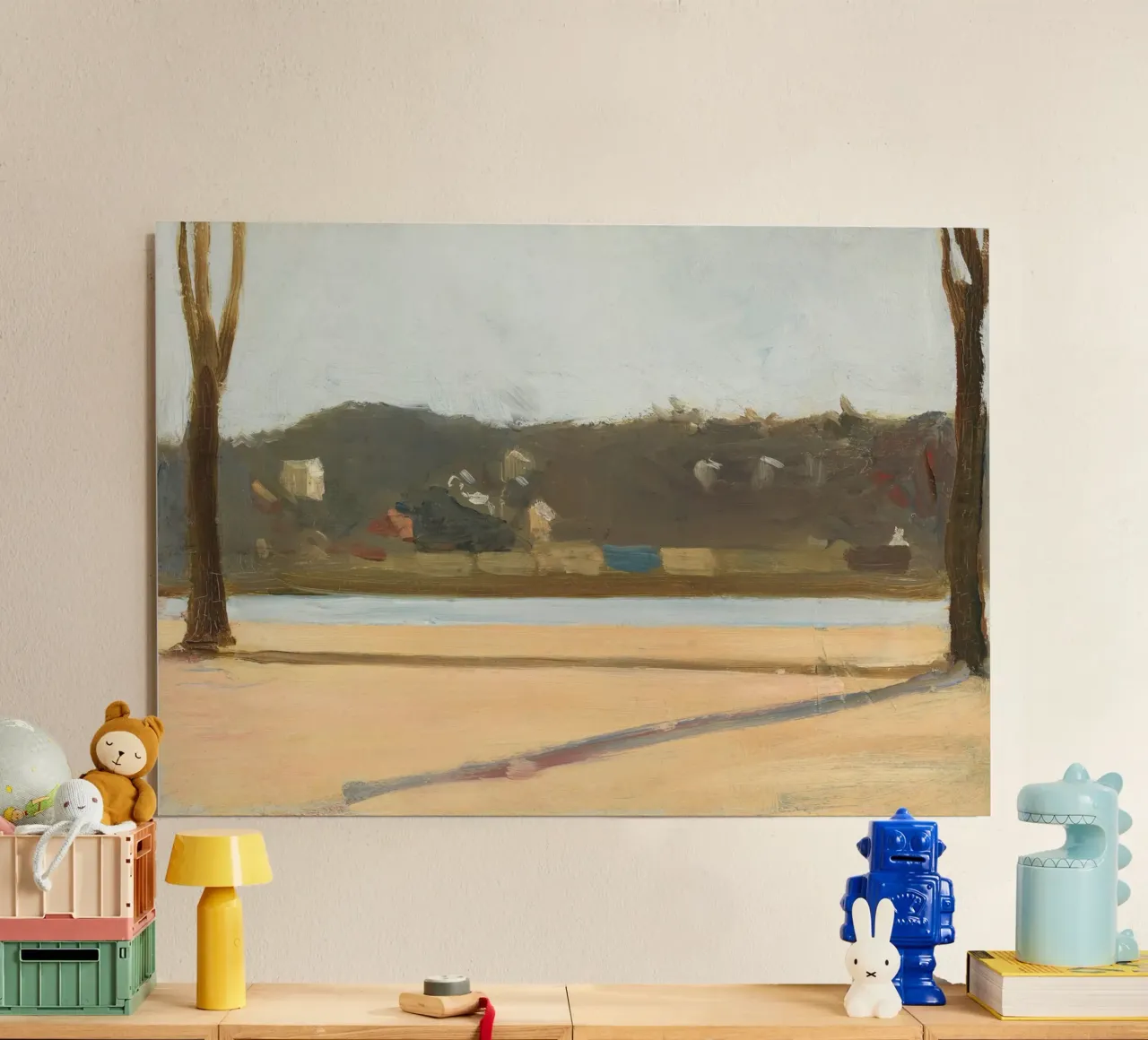 Edward Hopper - Fiume e edificio (1907) pannello forex da Edward Hopper Classics