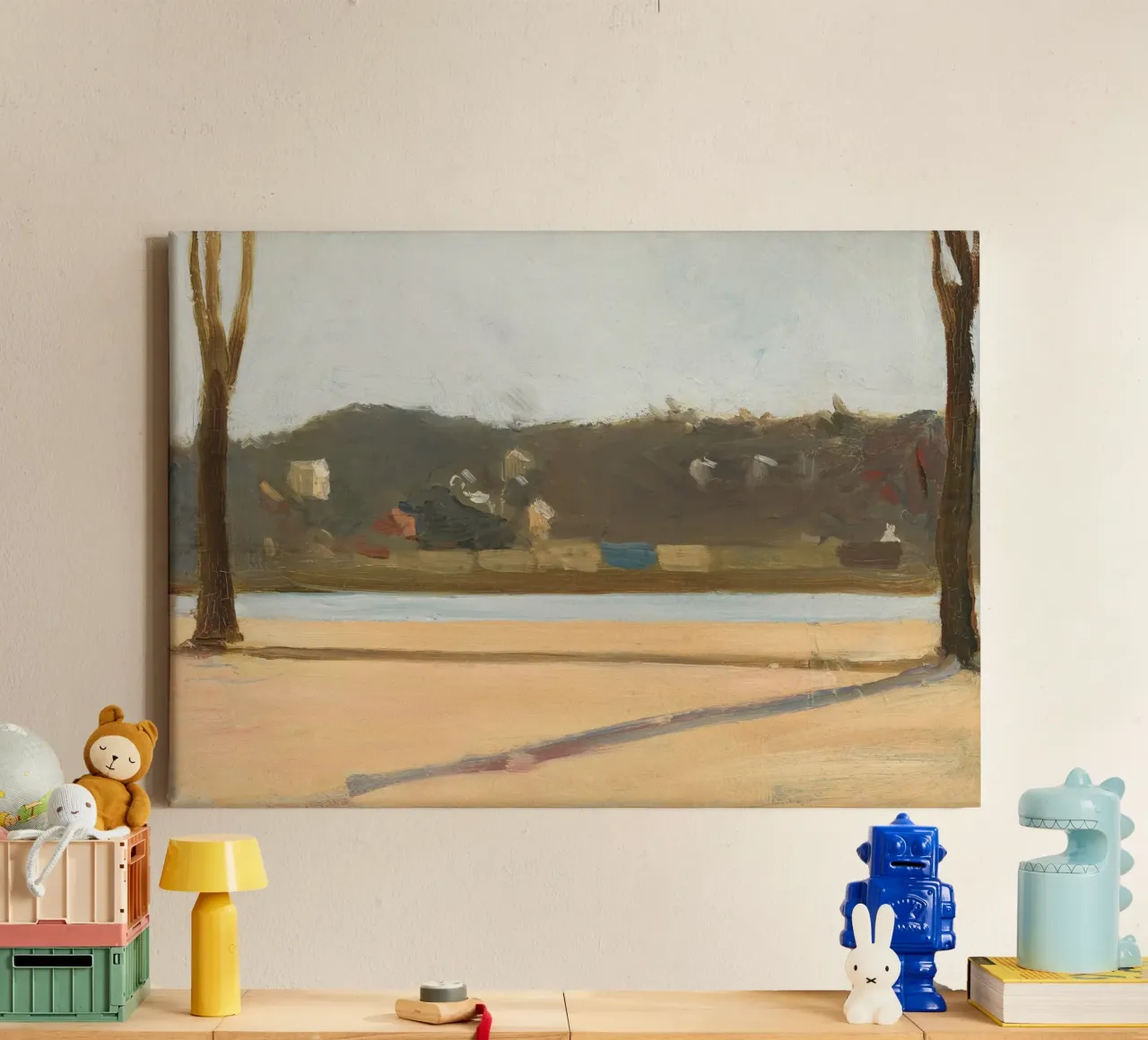 Edward Hopper - Fiume e edificio (1907) tela da Edward Hopper Classics