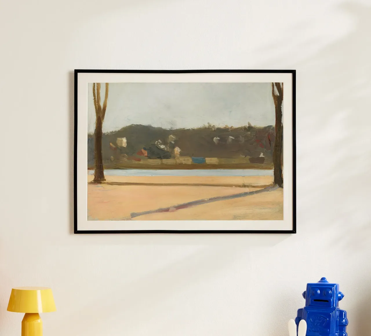 Edward Hopper - River and Building (1907) poster da Edward Hopper Classics