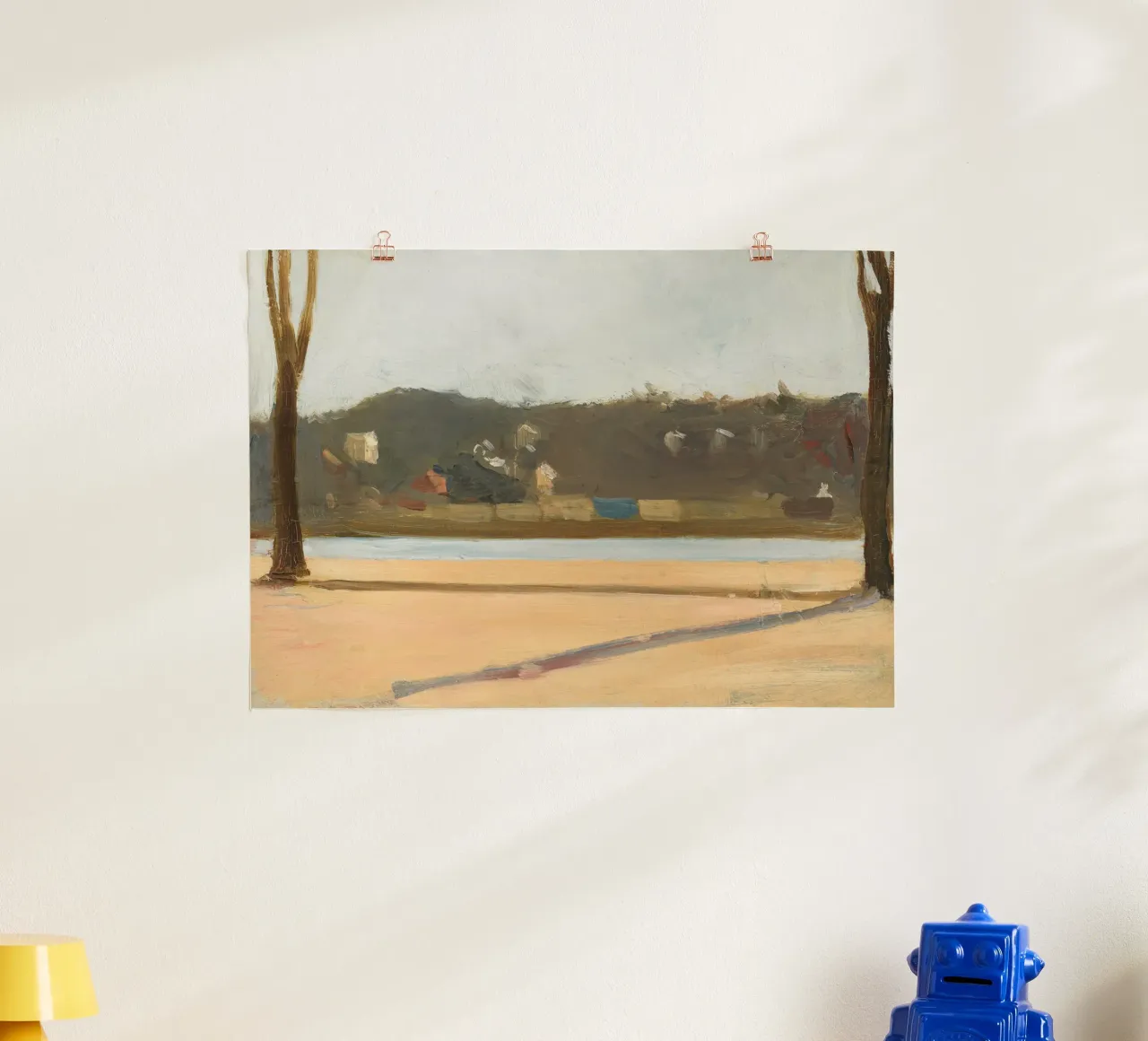 Edward Hopper - River and Building (1907) poster da Edward Hopper Classics