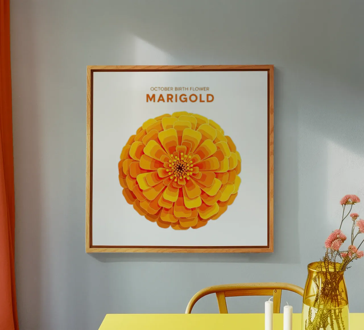 Ottobre - Calendula plexiglass da FlatPrint Studio