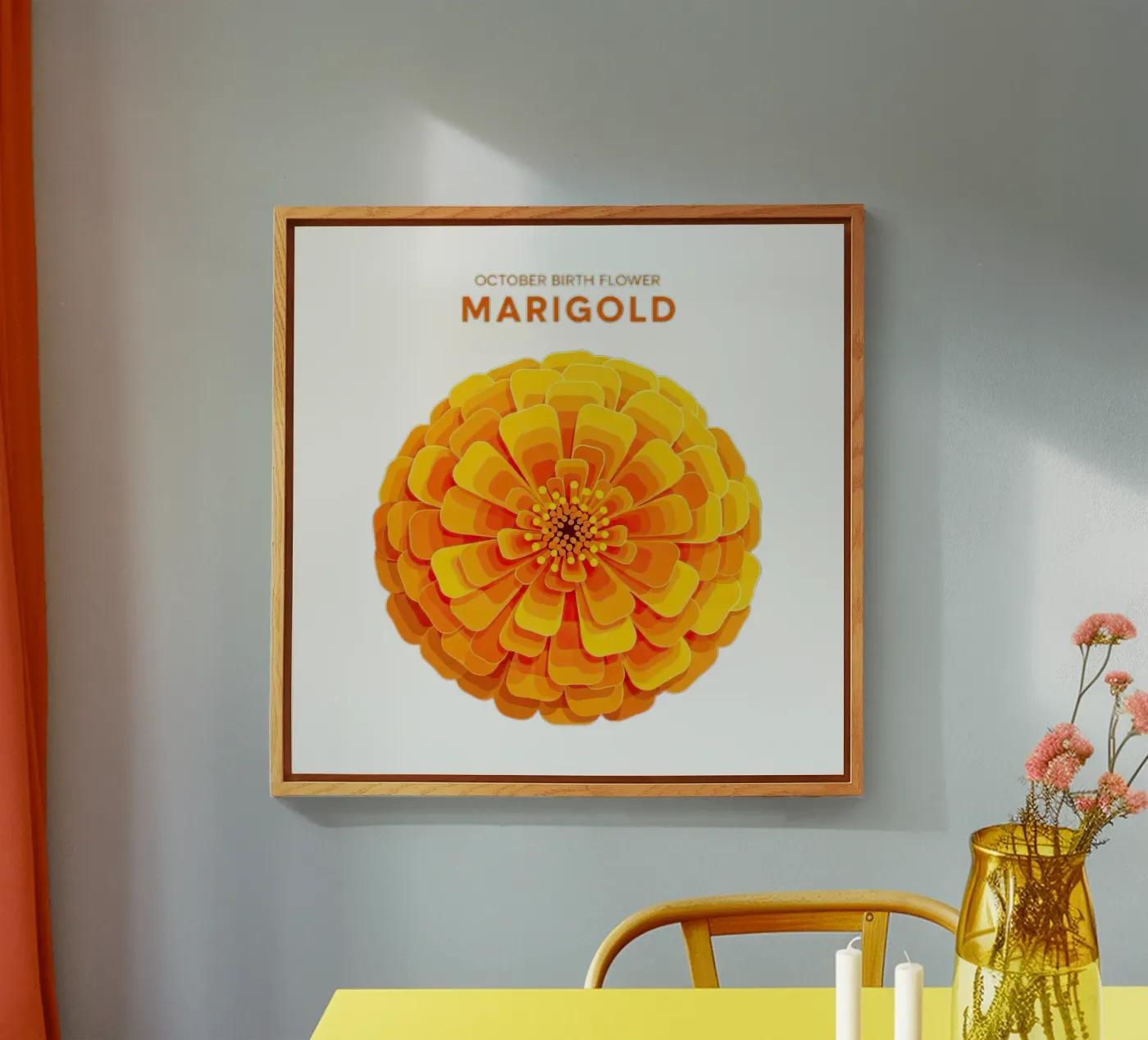 Ottobre - Calendula plexiglass da FlatPrint Studio