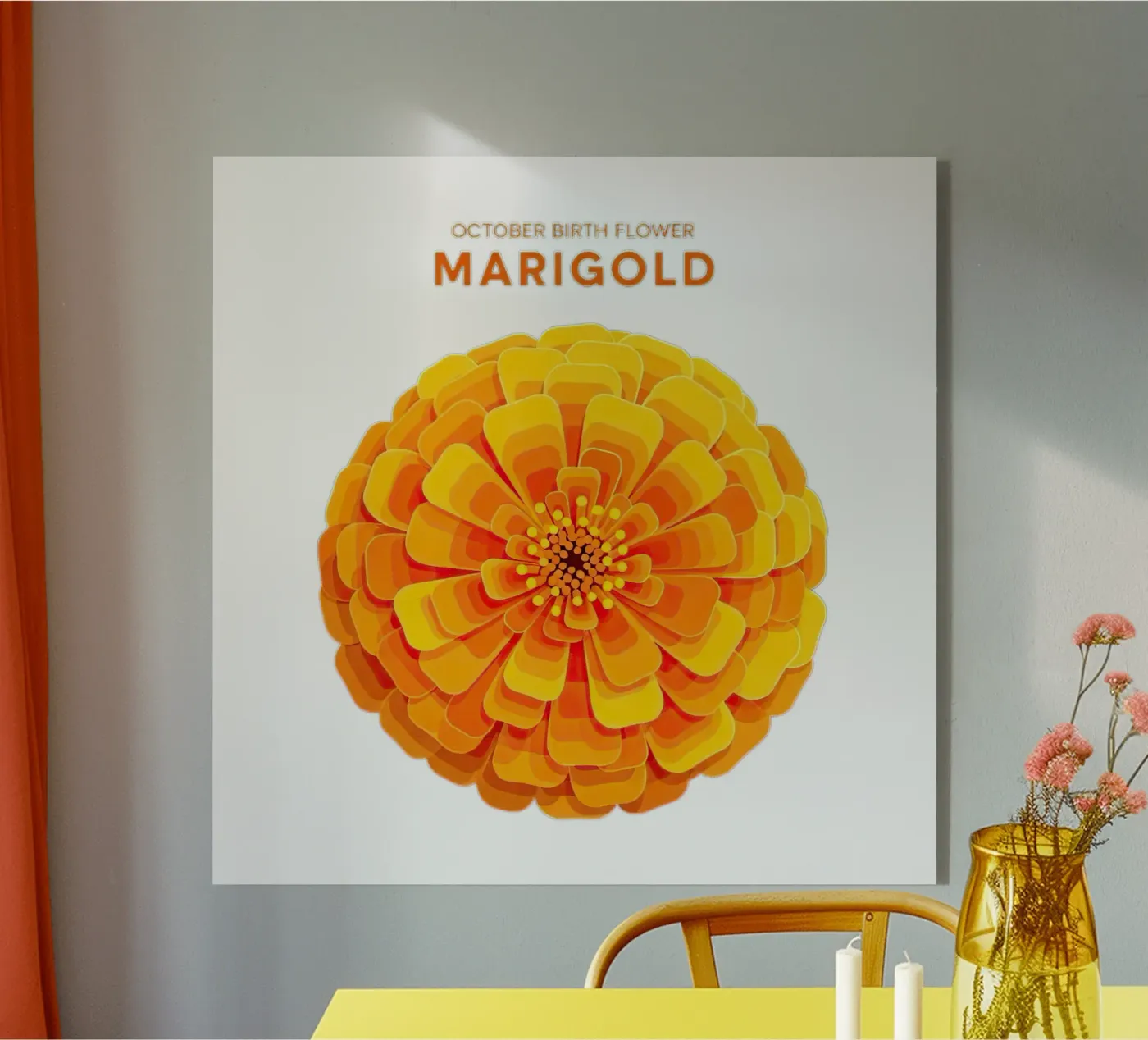 Ottobre - Calendula plexiglass da FlatPrint Studio