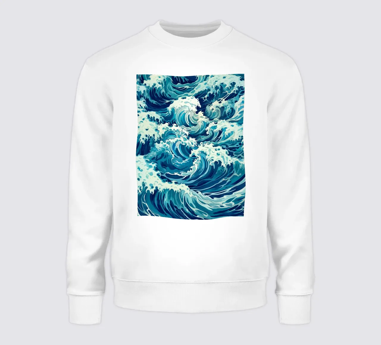 Ocean Wave Tarnmuster Sweatshirt von Autofocus