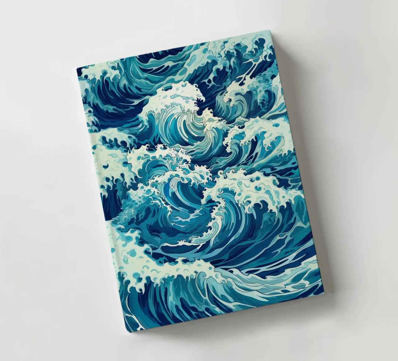 Ocean Wave Camouflage Pattern notebook by Autofocus